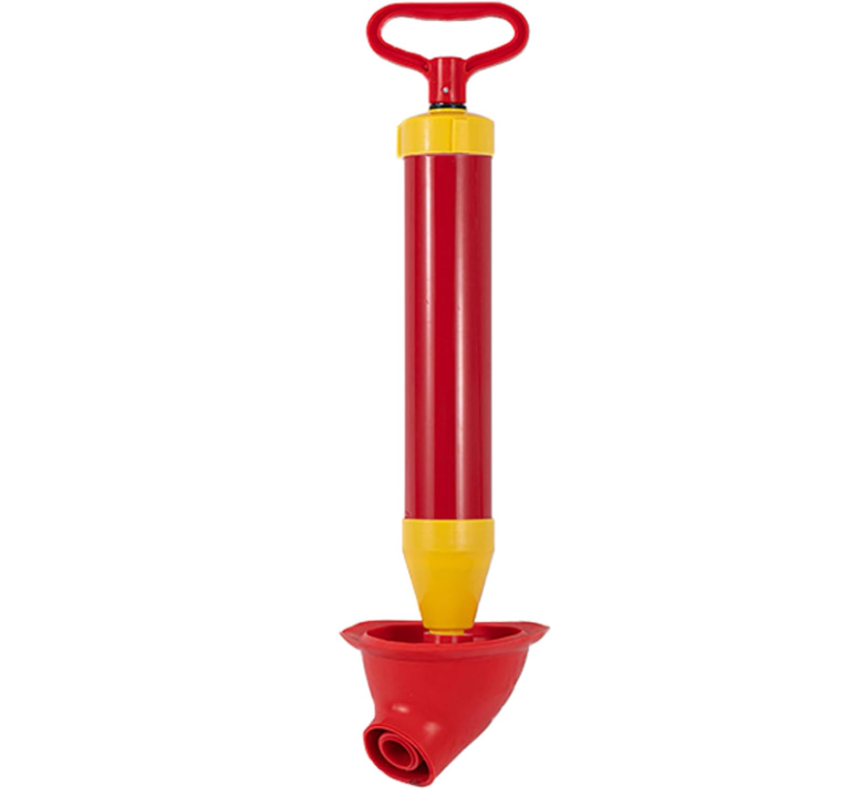 Druckluft-abflussreiniger, Kompatibel Mit Toiletten, Toilettenentstop Mit Pümpel Und Pumpe, Abflussreiniger (rot)
