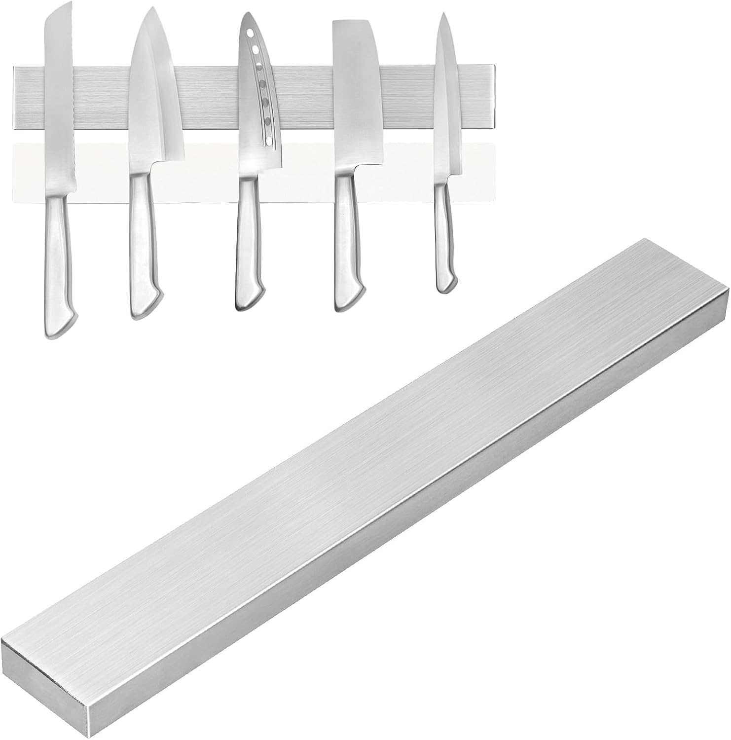 30 Cm Magnetischer Messerhalter, Magnetstreifen Kompatibel Mit Edelstahlmessern, Magnetische Wandplatte, Kein Bohren Erforderlich, Extrem Starker Magnet, Kompatibel Mit Allen Messern