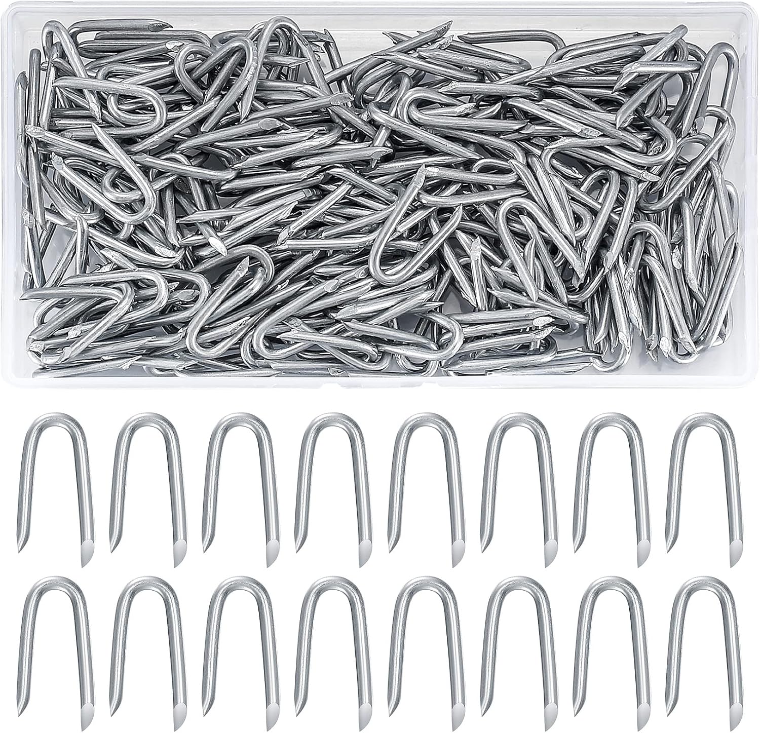 Kompatibel Mit Einem Set Aus 300 U-clips – Stahlzäune – U-förmige Zäune – Verzinkte Zäune – Drahtgitterzäune