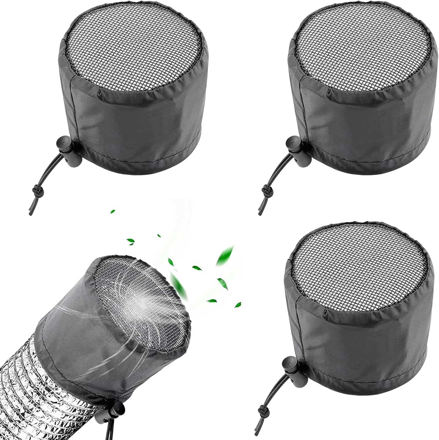 Set Mit 4 Belüftungsplanen Für Growzelte, Kompatibel Mit Oxford-gewebezelten, Mit Verstellbaren Schnallen Und Gummibändern. Kompatibel Mit Klimaanlagen Und Lüftungskanälen.