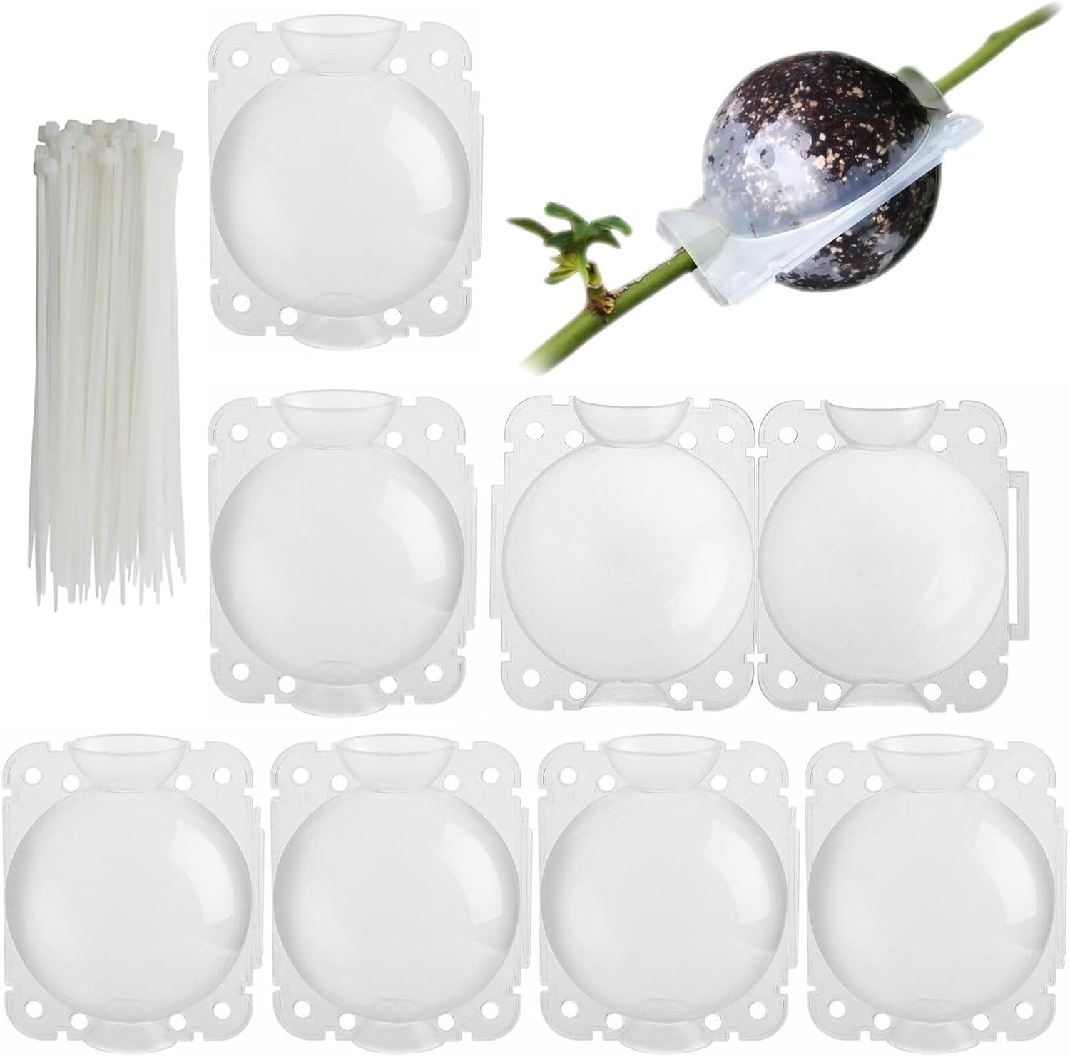 Set Mit 6 X 8 Cm Anzuchtschalen, 250 Ml Anzuchtbehälter, Wiederverwendbarem Veredelungsgerät, Kompatibel Mit Wachstumskugeln. Geeignet Zum Veredeln Und Bewurzeln.