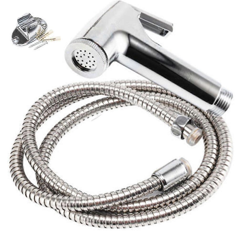 Hygienisches Wc-duschset Mit Verchromten Scheiben, Schlauch Und Bidet, Muslimischer Stil [nx]