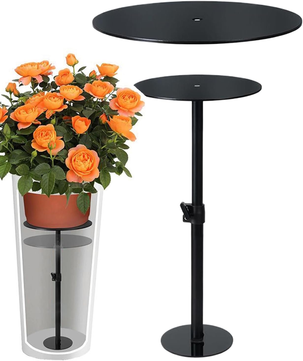 Blumentopf-erhöhung – Höhenadapter, Hohe Säulenerhöhung, Kompatibel Mit Blumenarrangements, Verstellbare Und Stabile Stütze, Innendekoration, Tisch- Oder Fensterbankständer