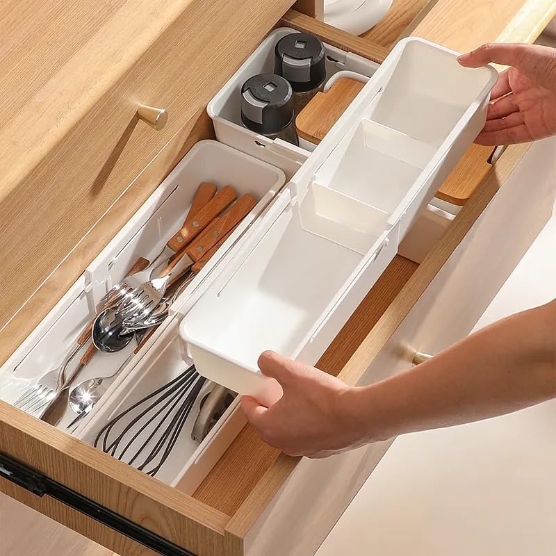 3-teiliger, Ausziehbarer Schubladenorganizer/schubladenteiler/ausziehbare Schubladenablage/kompatibler Und Verstellbarer Aufbewahrungsorganizer