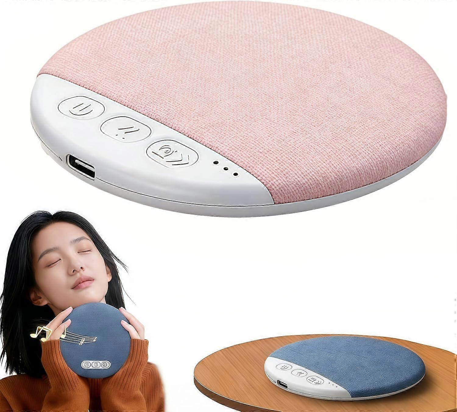 Kissenlautsprecher, Knochenleitungslautsprecher Zum Unterlegen Unter Das Kissen, Schlaffreundlich, Mini-kissenlautsprecher Mit Weißem Rauschen Und Timer, Knochenleitungslautsprecher
