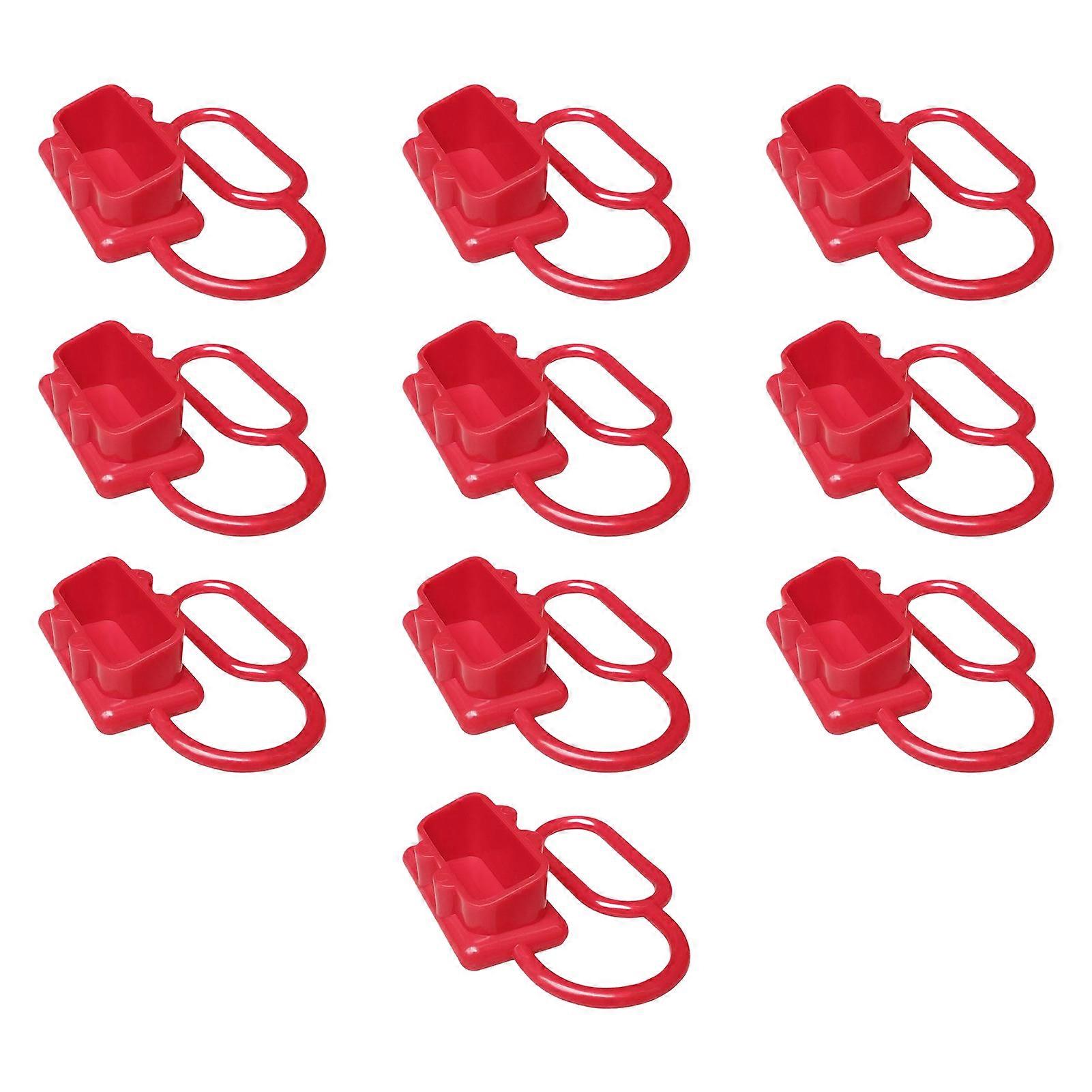 Rote Und Schwarze Staubschutzkappe Aus Gummi. Kompatibel Mit Zubehör Für Zweipolige Steckverbinder. Flexible Staubschutzkappe Aus Gummi.
