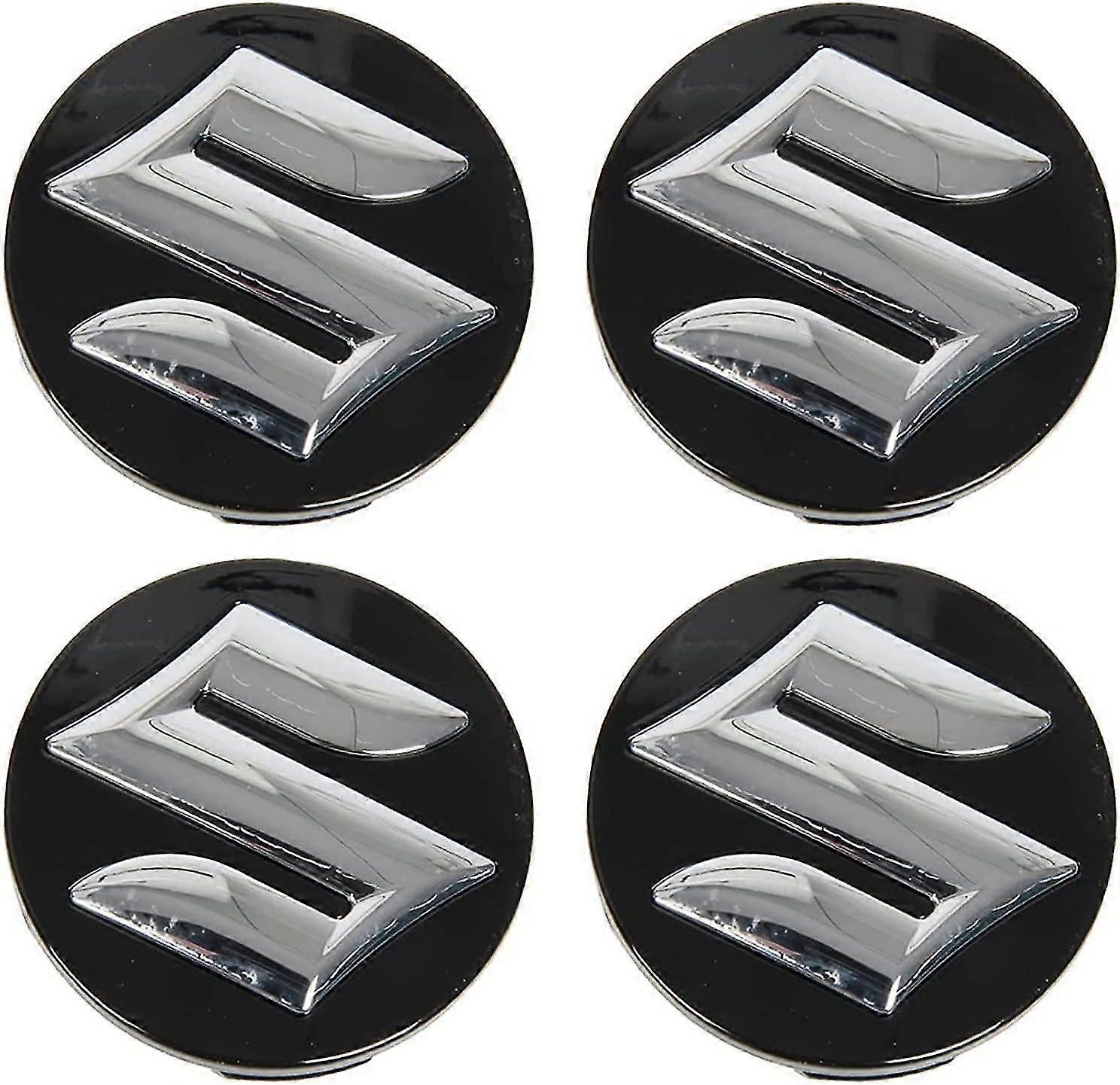 Satz Mit 4 Radkappen (54 Mm) Für Pkw-felgen. Kompatibel Mit Suzuki Swift, Sx4, S-cross, Ignis, Vitara, Solio, Bandit Und Swace. Edelstahlfelge. Innenverkleidung.