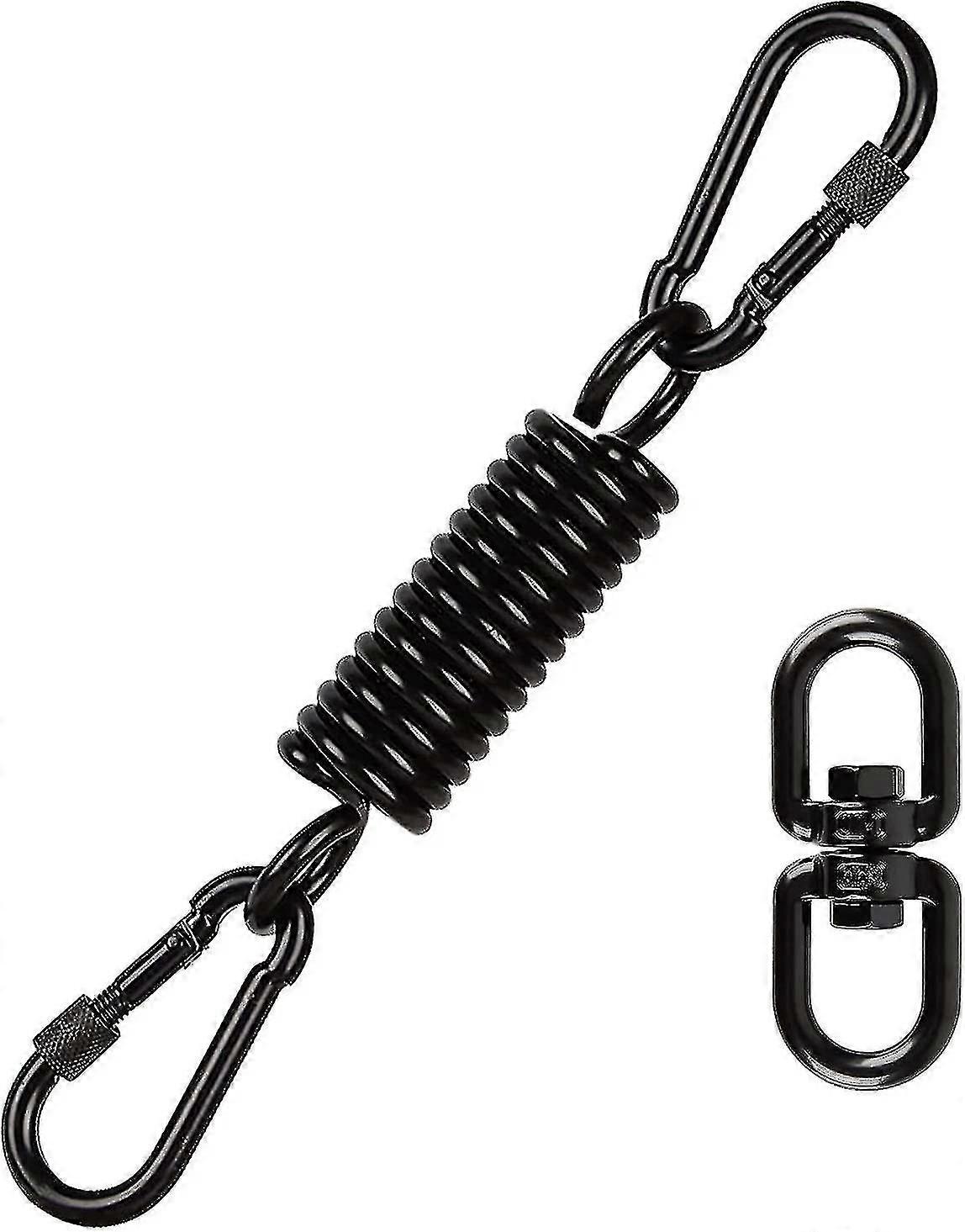 Schwingfeder, Kompatibel Mit Hängesessel, Hängesessel Mit 2 Karabinerhaken Und 360° Drehbaren Haken, Tragfähigkeit Bis Zu 250 Kg