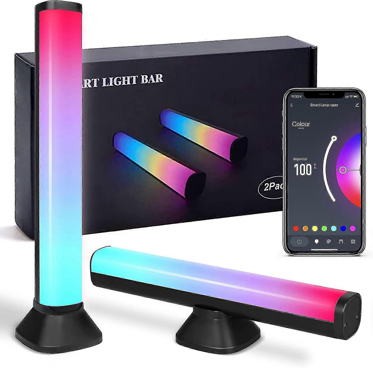 Rgb-led-streifen, Tooth Rg-led-streifen Mit App-steuerung, 16-mm-gaming-schreibtischlampe Mit Musiksynchronisation, Usb-tv-hintergrundbeleuchtung