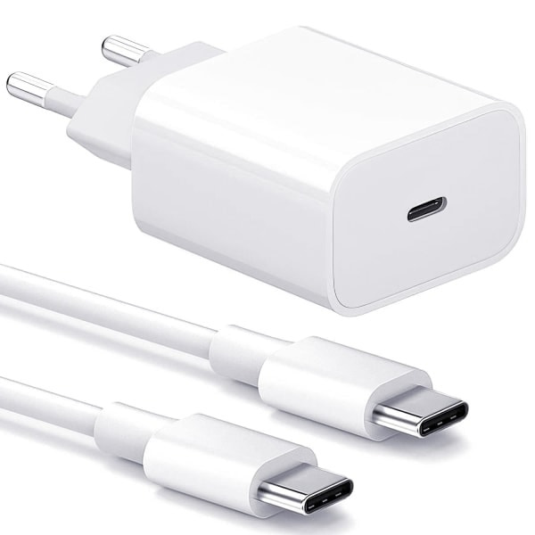 Samsung 20w Schnellladegerät, Weiß (1 Stück) + Kabel