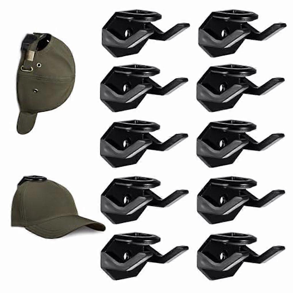 Set Mit 10 Robusten Huthaken, Einfach Zu Montieren. Wandmontierte Baseballkappenhaken. Wandmontierter Hutständer.
