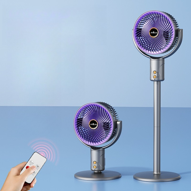 Extrem Leiser Standventilator Mit 5 Geschwindigkeitsstufen. Oszillierender Ventilator Mit Fernbedienung. Starker Luftstrom. Ideal Zur Kühlung Von Wohnräumen, Schlafzimmern Oder Büros.
