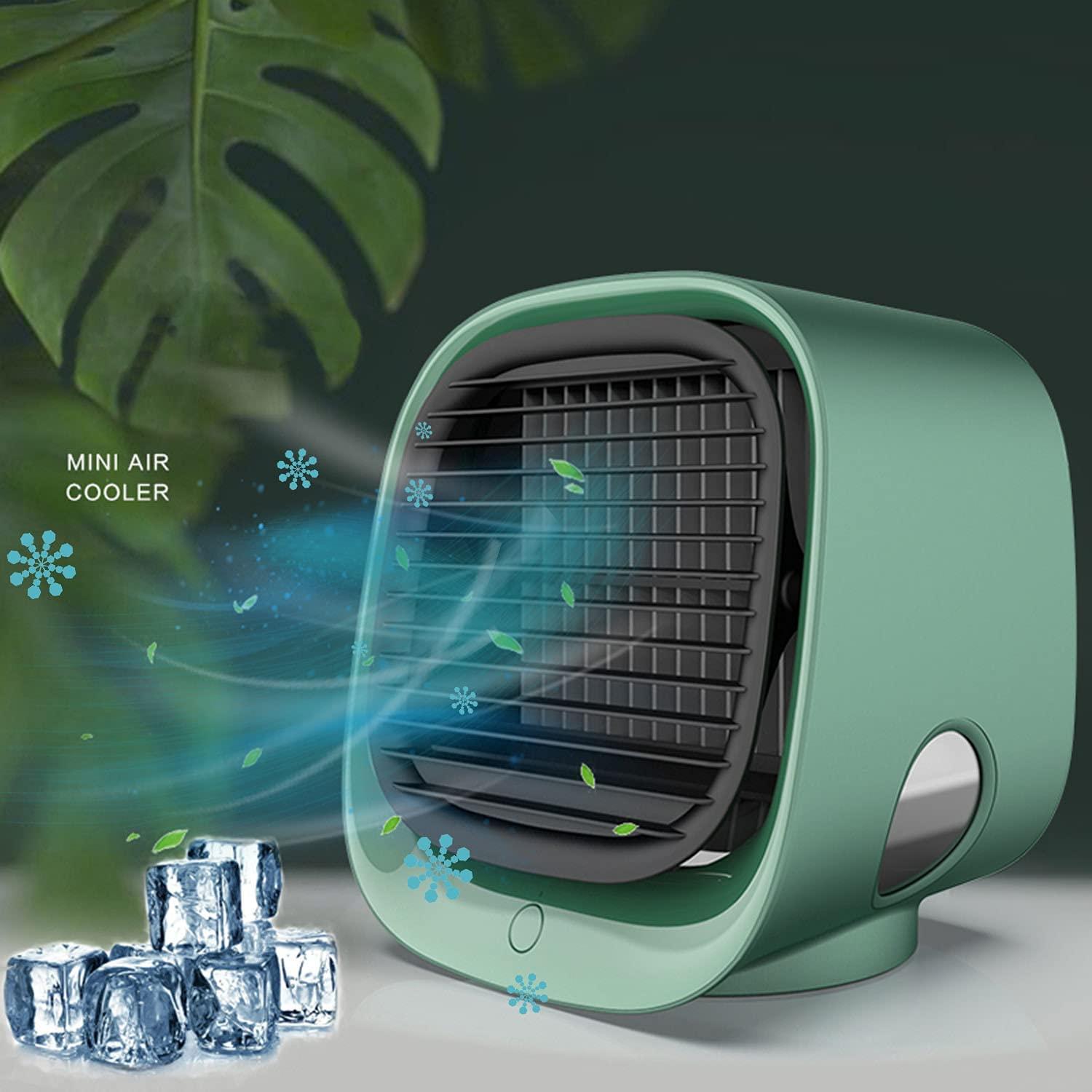 Moderner Usb-ac-mini-luftkühler/luftbefeuchter-ventilator - Grün [nx]