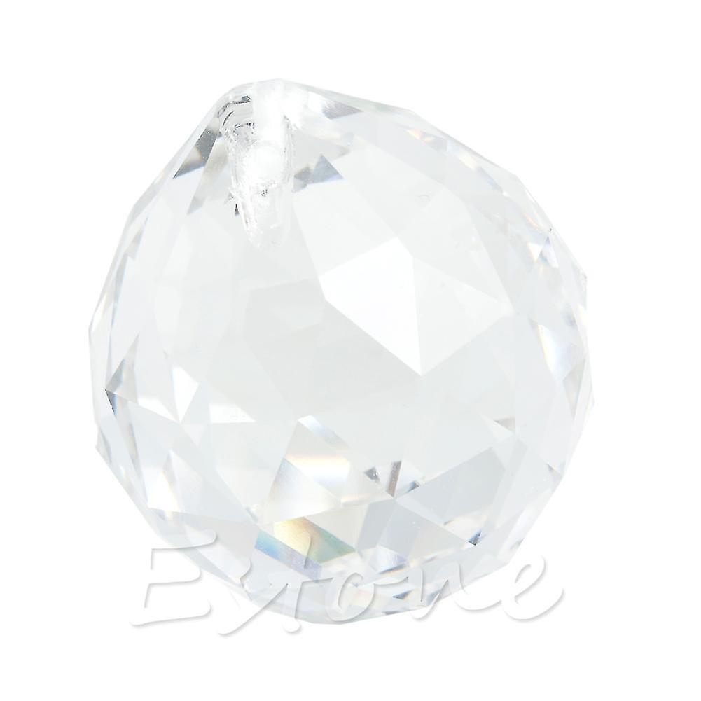Feng-shui-lampe Aus Klarem Kristall, Regenbogenfarbene Prismenkugel, Sonnenfänger, Hochzeitsdekoration, 30 Mm