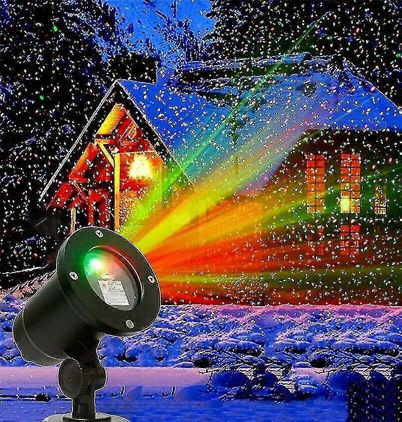 Led-weihnachtsprojektor Für Den Außenbereich, Beleuchtete Weihnachtslandschaft