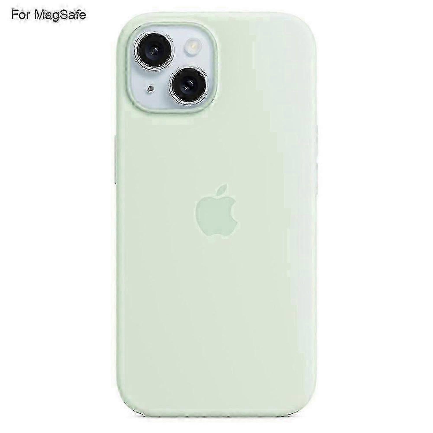 Hülle Kompatibel Mit Iphone 15 Plus, Magsafe-kompatibel, Aus Flüssigsilikon, Rückseite [mit Induktionsöffnung] - Dzjm2