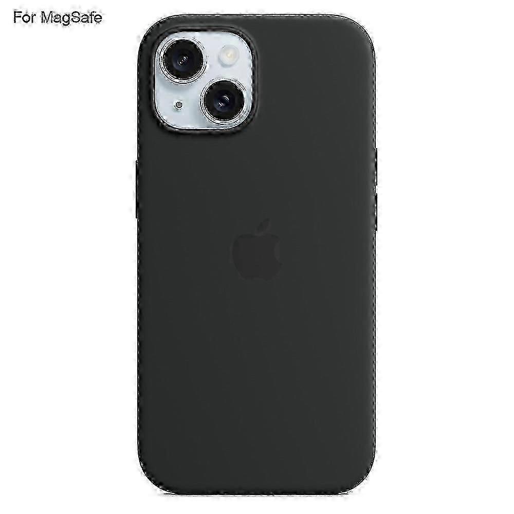 Hülle Kompatibel Mit Iphone 15, Kompatibel Mit Magsafe, Aus Flüssigem Silikon, Rückseite [induktive Öffnung] - Mi