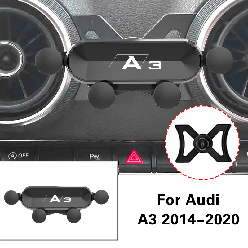 Magnetische Autohalterung Kompatibel Mit Audi A3 S3 8v 2014-2020, Clip-befestigung Am Lüftungsschlitz, Navigationshalterung Mit Schwerkraftzufuhr.
