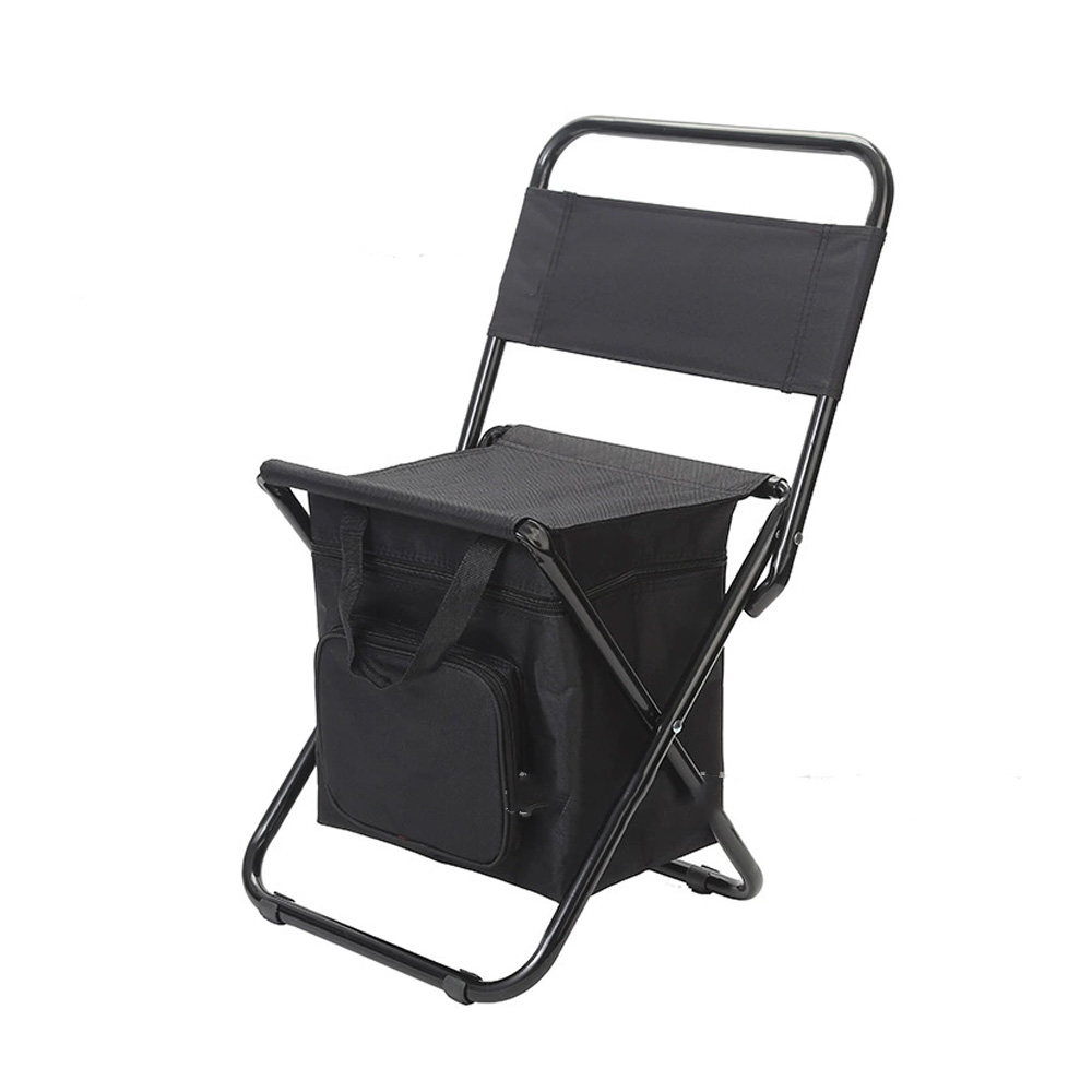 Angelstuhl Mit Isoliertasche, Kompakter Angelhocker, Faltbarer Campingstuhl