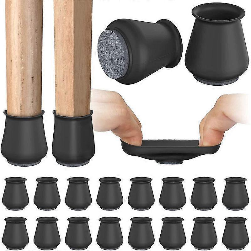 16 Bodenschoner, Kompatibel Mit Stuhlbeinen, Silikonpads, Rutschfesten Filzgleitern Und Möbelbezügen