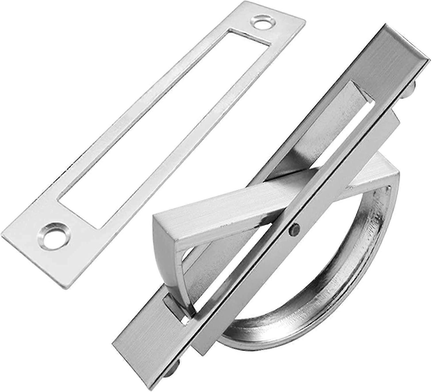 Versenkter Türgriff Aus Zinklegierung. Verdeckte Griffe. Verdeckter, Versenkter Bodenknopf. Kompatibel Mit Schubladenelementen. Unterschränke (gebürstete Oberfläche).