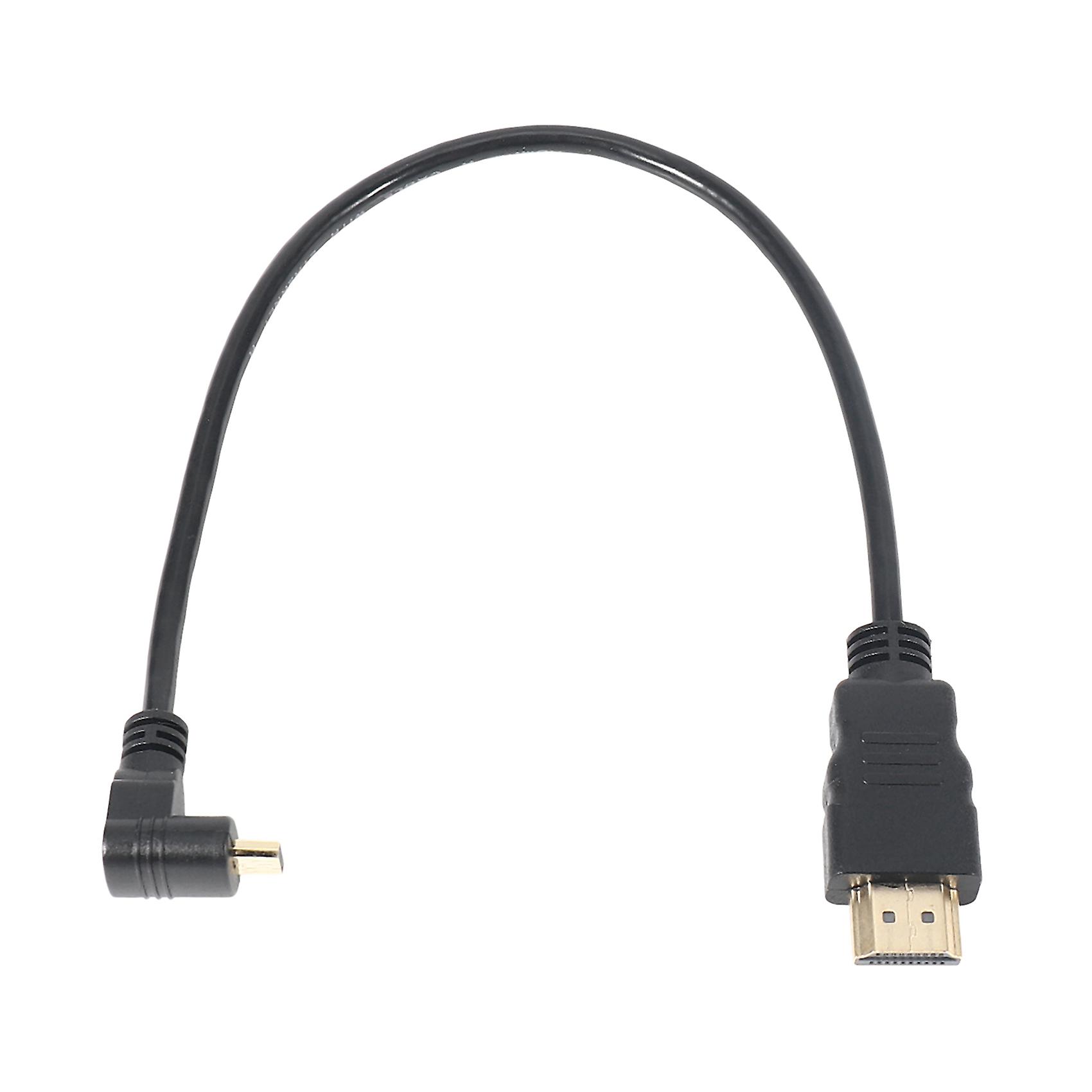 90-grad-winkelkabel Micro-hdmi-stecker (30 Cm) Auf Hdmi-stecker - 4k-kompatibel (typ B)