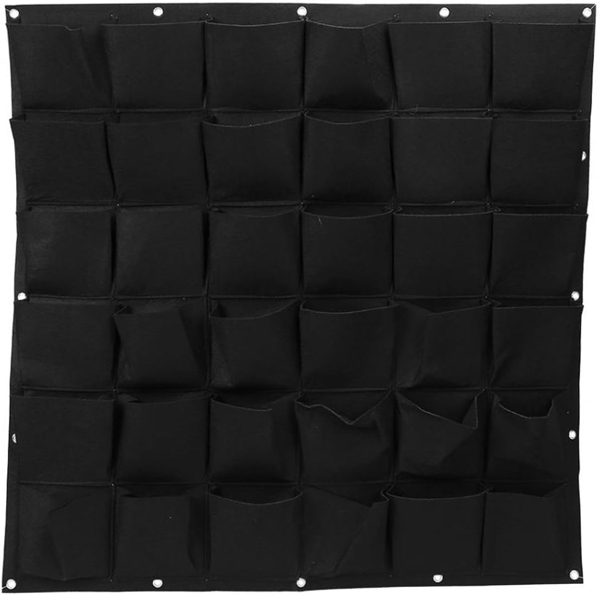Vertikaler, Wandmontierter Pflanzkasten, Geeignet Für Den Gartenbau, Mit 36 Taschen, Pflanzsack Kompatibel Mit Blumen Und Gemüse, Für Den Innen- Und Außenbereich Geeignet (36 Taschen, Schwarz)
