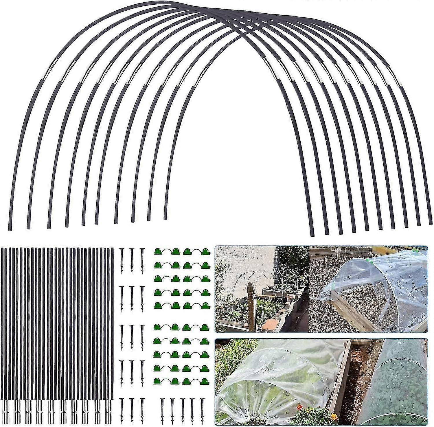 Gartenringe, Kompatibel Mit Netzen, Gartenringe Für Gewächshausrahmen, Diy-gewächshausringe, Stützrahmen Kompatibel Mit Anzuchttunneln