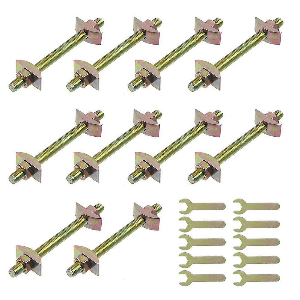 10 Sets Mit Arbeitsplattenbefestigungsschrauben, Tischstützen, Beschlägen, Zugbolzen-set, Gehrungsschrauben Und Kabelbindern, A