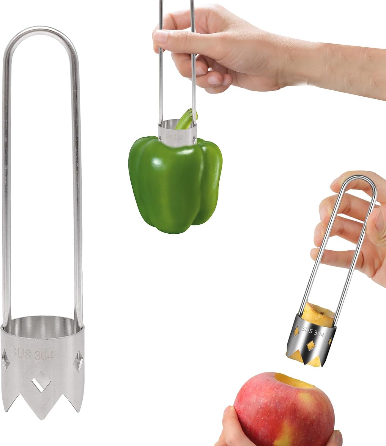 Pfefferstreuer Aus Edelstahl, Geeignet Für Obst Und Gemüse, Ideal Für Zuhause Und Küche.