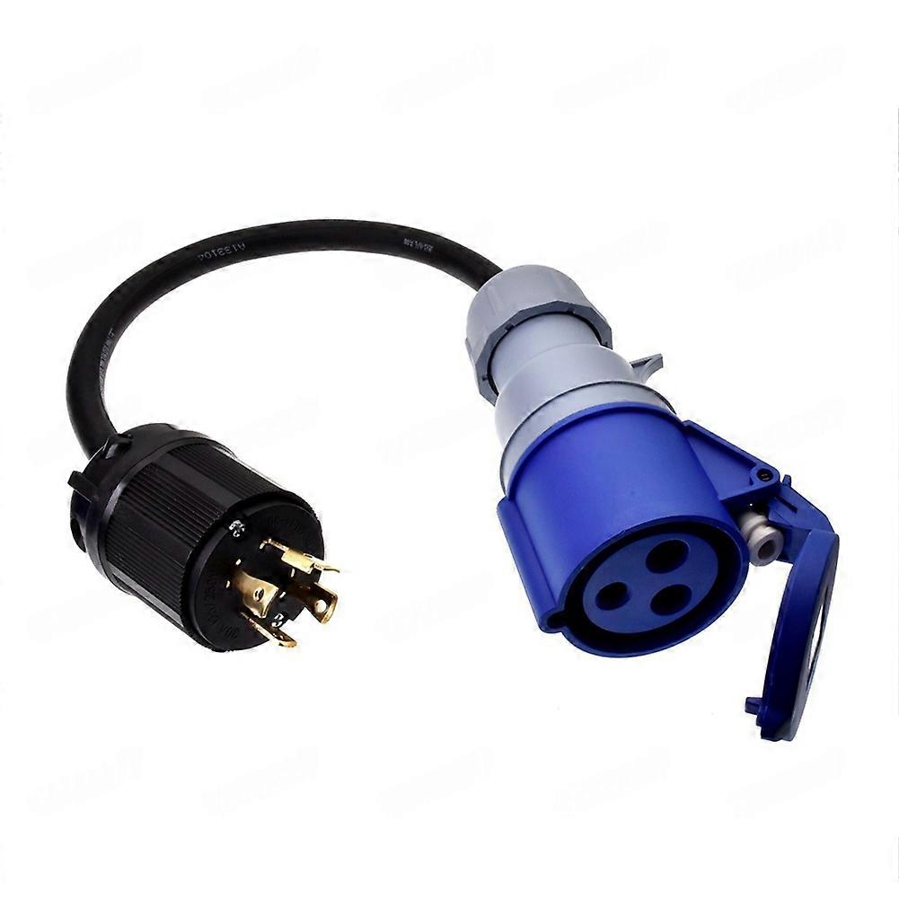 Hochleistungs-industriestromkabel, Generatorgeeignet, L14-30p-stecker Auf Cee 2p+pe 32a-buchse, 3x6 Mm Gummikabel.