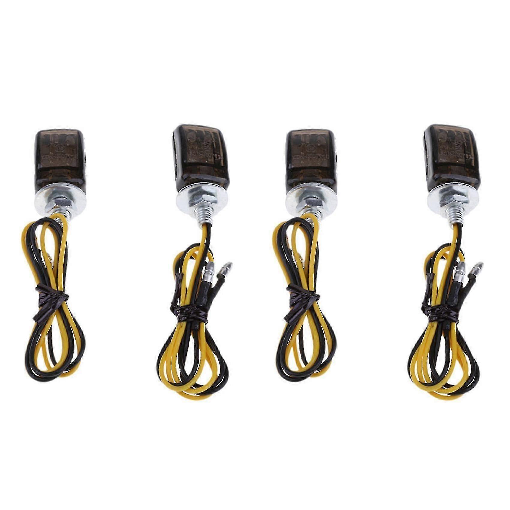Universelle Mini-led-blinker In Schwarz Für Motorräder, Kompatibel Mit - L