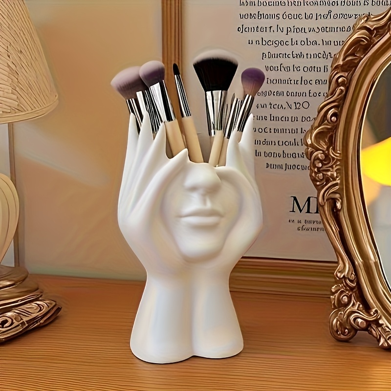 Einzigartiger Und Kreativer, Körperförmiger Make-up-pinselhalter, Dekorativer Stiftebehälter, Aufbewahrungsmöglichkeit Für Kosmetikutensilien Auf Dem Schreibtisch [nx]