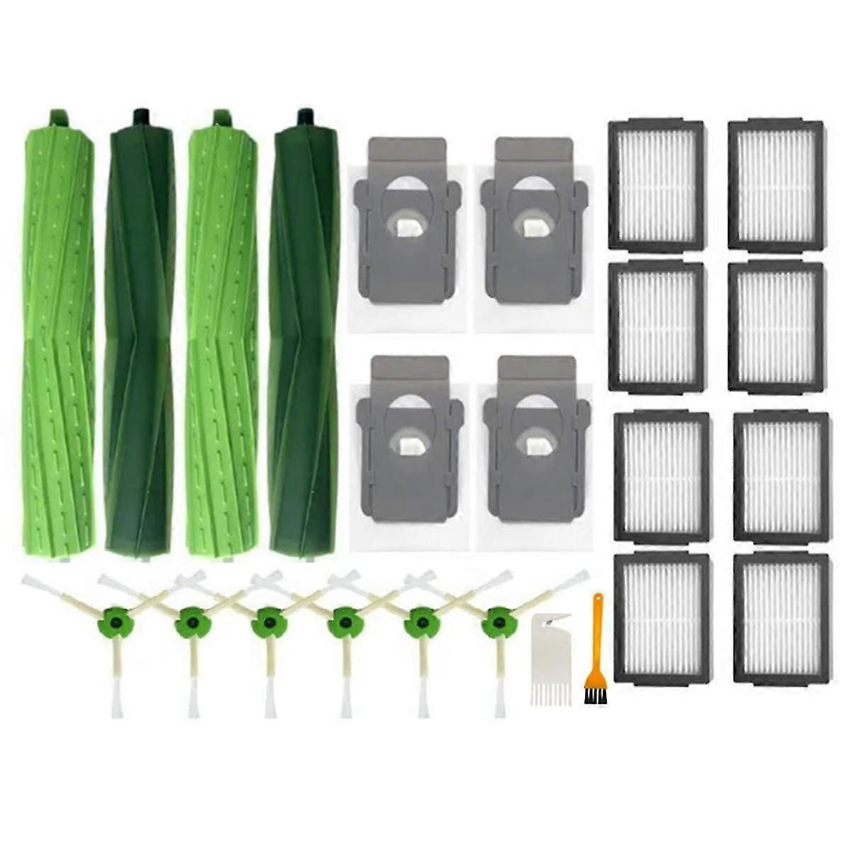 Zubehör Kompatibel Mit Den Saugrobotern I3, I4, I6, I7, I8, J7, E5, E6 Und E7: Hauptbürste, Filter Und Staubbeutel (paar)