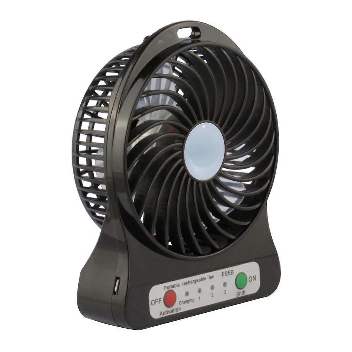 Tragbarer Ventilator, Wiederaufladbarer, Akkubetriebener Tischventilator, 3 Einstellbare Geschwindigkeitsstufen, Ideal Für Reisen, Homeoffice, Camping, Usb-betriebener Tragbarer Ventilator, Ideal Für