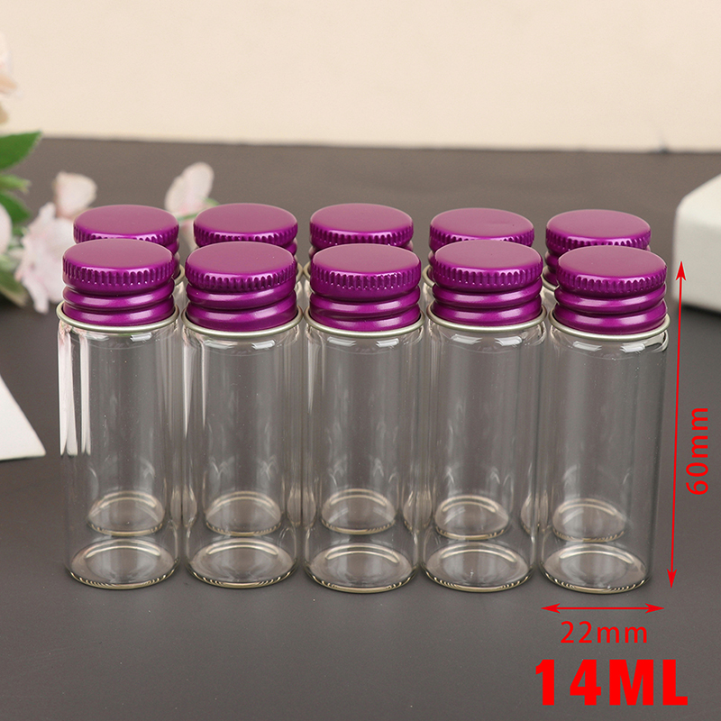Super Angebot Zum Schnäppchenpreis 10 Kleine Glasbehälter À 5/7/10/14/18/20/26 Ml Mit Aluminiumdeckeln [nx]