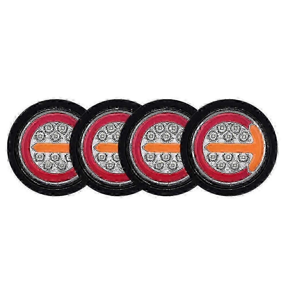 Anhängerkompatible Led-rückleuchten, 4/5 Zoll, 12 V, 24 V, Dynamisches Rücklicht, Gt