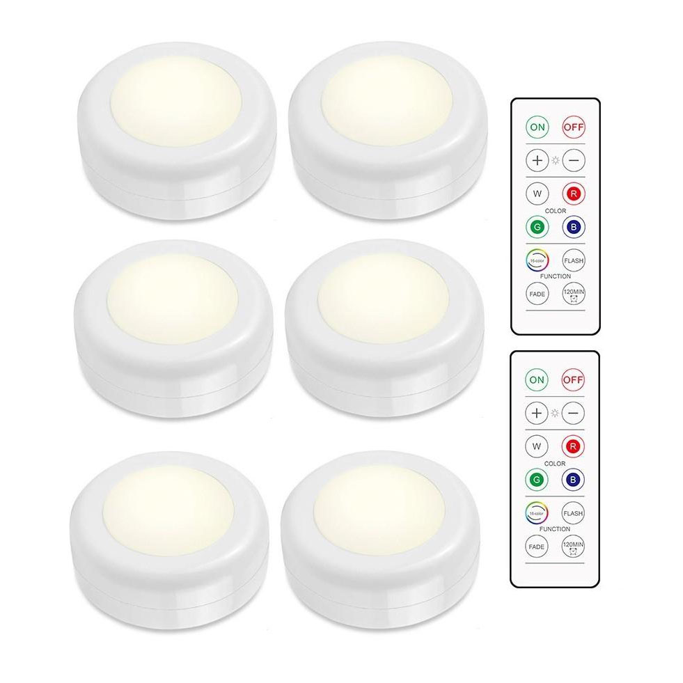 Led-spot-set – 6 Elegante Lampen Mit 2 Praktischen Fernbedienungen [nx]
