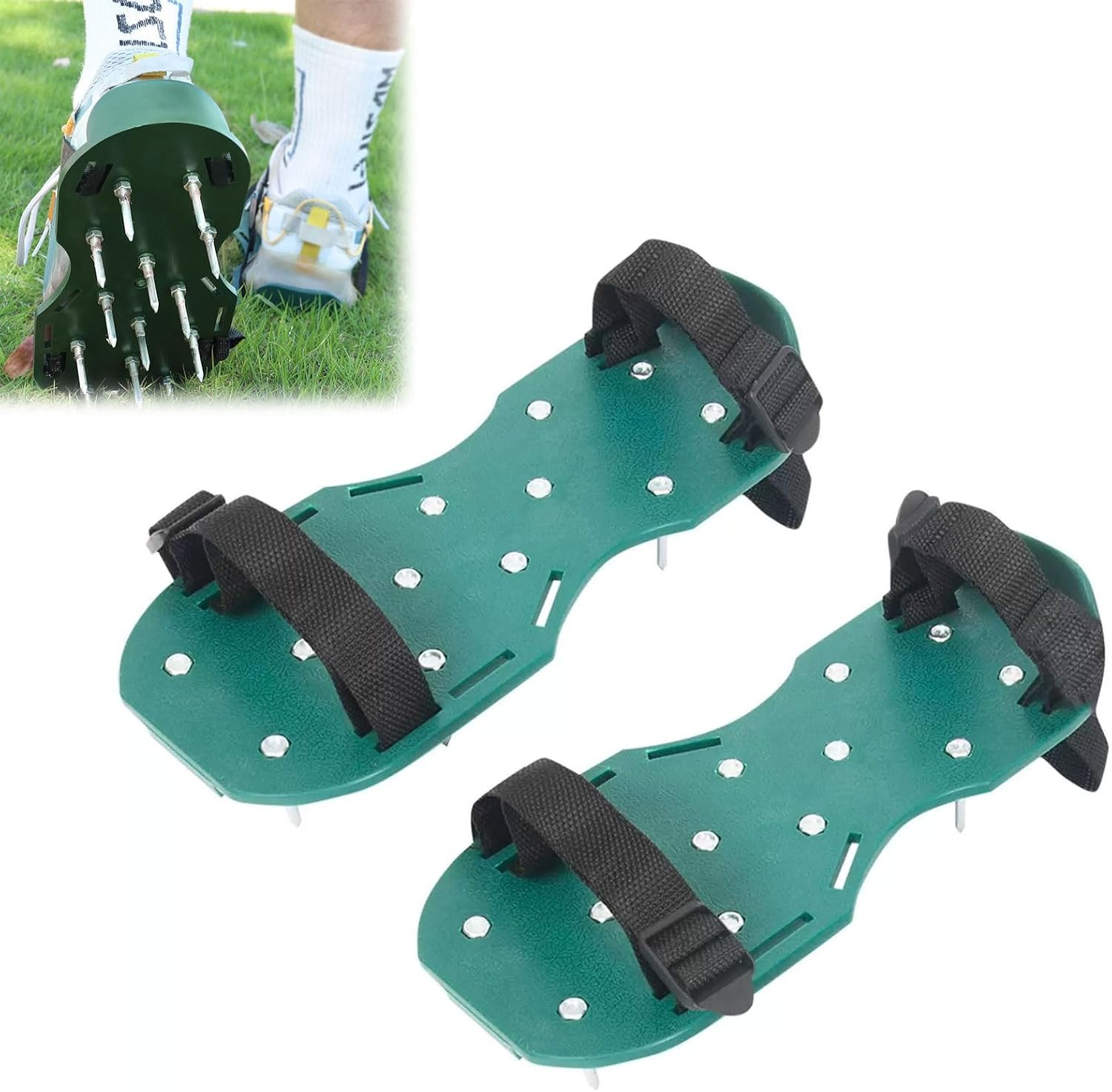 Rasenlüfter, Geschlossene Gartenschuhe, Rasenbelüftungsschuhe, Spikeschuhe, Die Mit Ihrem Rasen Oder Garten Kompatibel Sind