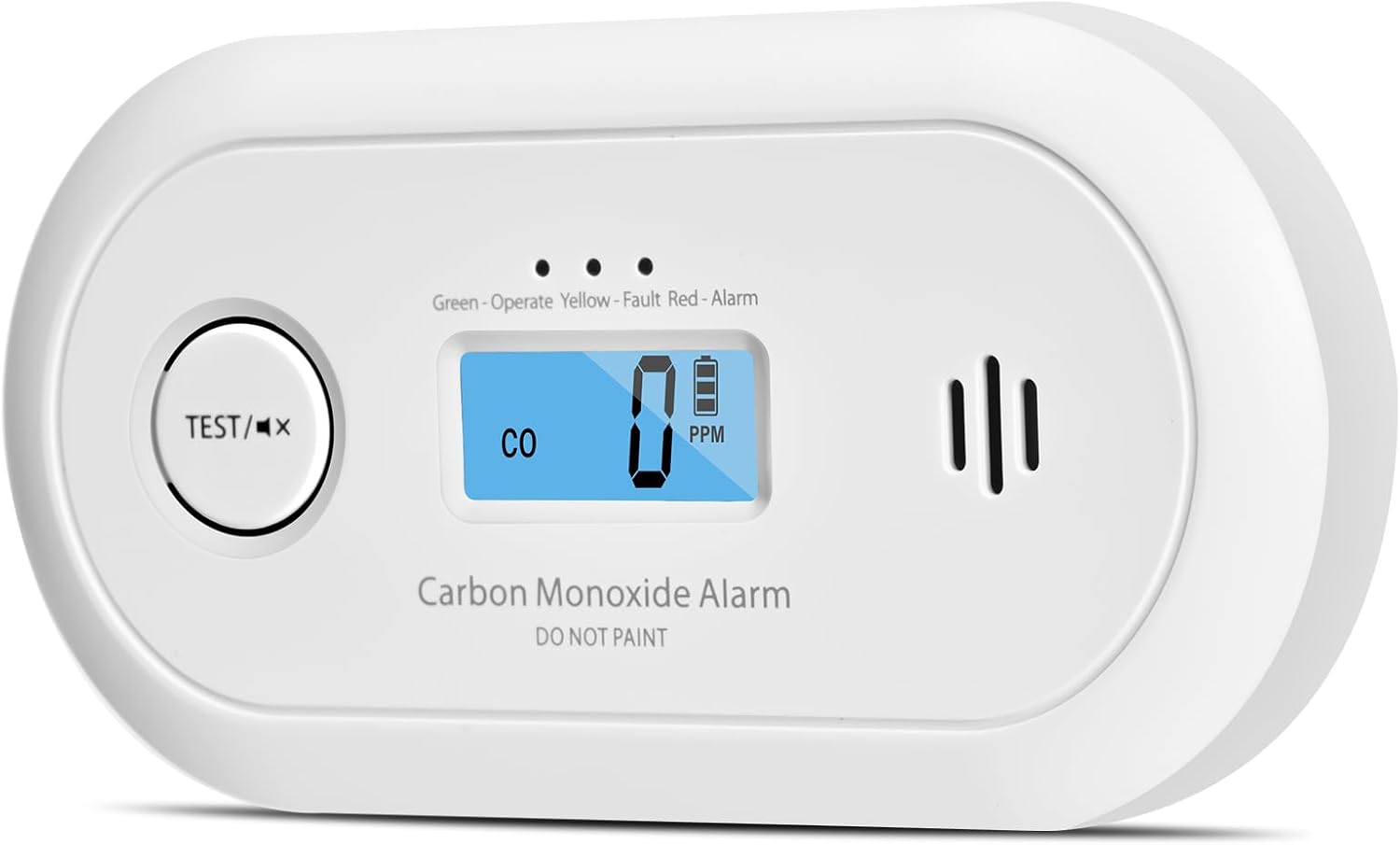 Tragbarer Kohlenmonoxidmelder Mit Einem Co-sensor Mit 10 Jahren Lebensdauer, Einer Austauschbaren Batterie Mit 5 Jahren Lebensdauer, Explosionsgeschütztem Design Und Hoher Empfindlichkeit.