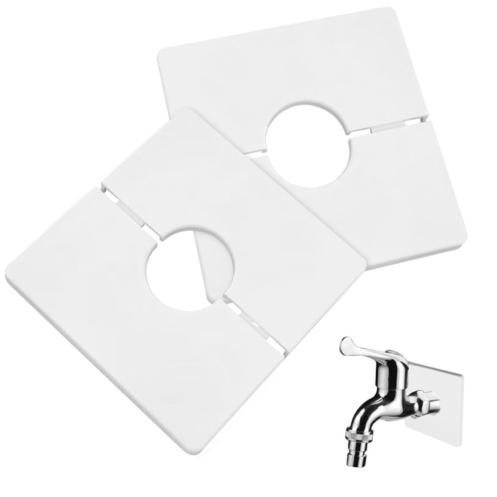 Set Mit 2 Quadratischen Pvc-wandschutzleisten, 28 Mm, Selbstklebend Und Dekorativ, Kompatibel Mit Elektrokabeln, Wasserhähnen, Rohren Und Löchern In Wänden (weiß).