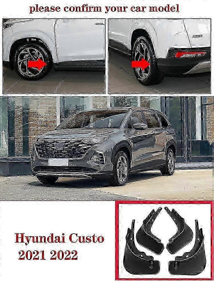 Hochwertige Schmutzfänger, Passend Für Den Hyundai Custom Minivan (modelljahre 2021–2022). Schmutzfänger Für Vorne Und Hinten. Autozubehör.