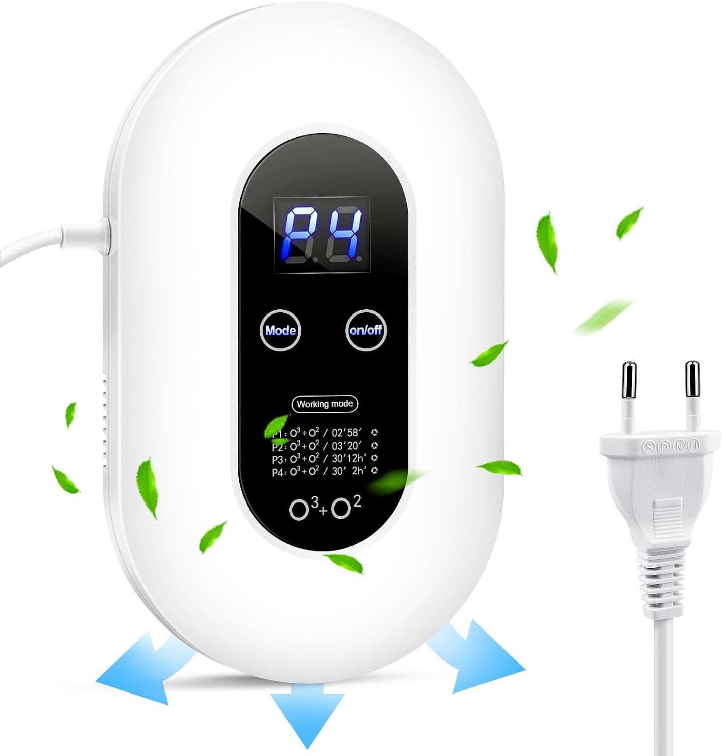 Ozongenerator, Luftreiniger, Luftionisator, Mini-ozon-luftreiniger, Geruchsneutralisierer, Geeignet Für Schlafzimmer, Badezimmer, Küchen, Haustierbereiche, Formaldehyd, Gerüche Und Autos