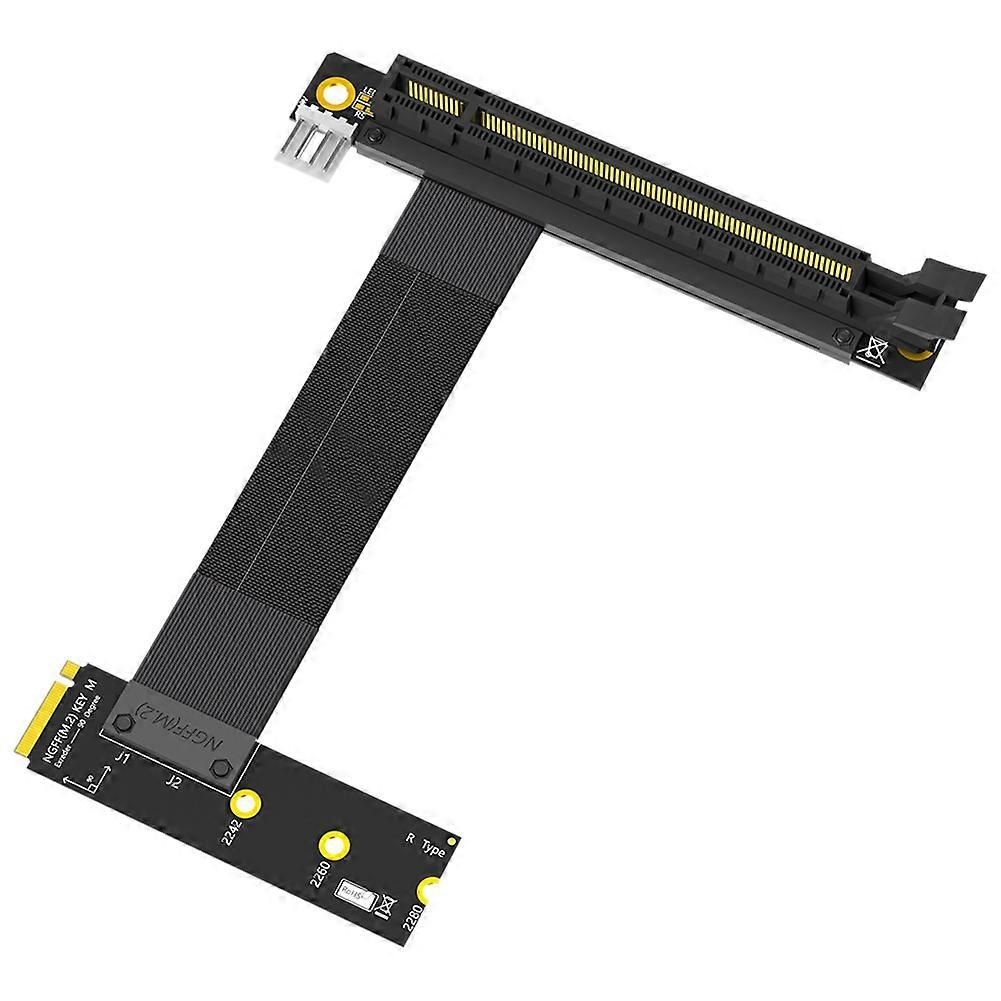 M.2 Nvme Auf Pcie X16 Riser-kabel, Kompatibel Mit Grafikkartenadaptern Mit 90°-verlängerung, Pci Express 3.0 16x Auf M (b) Anschluss