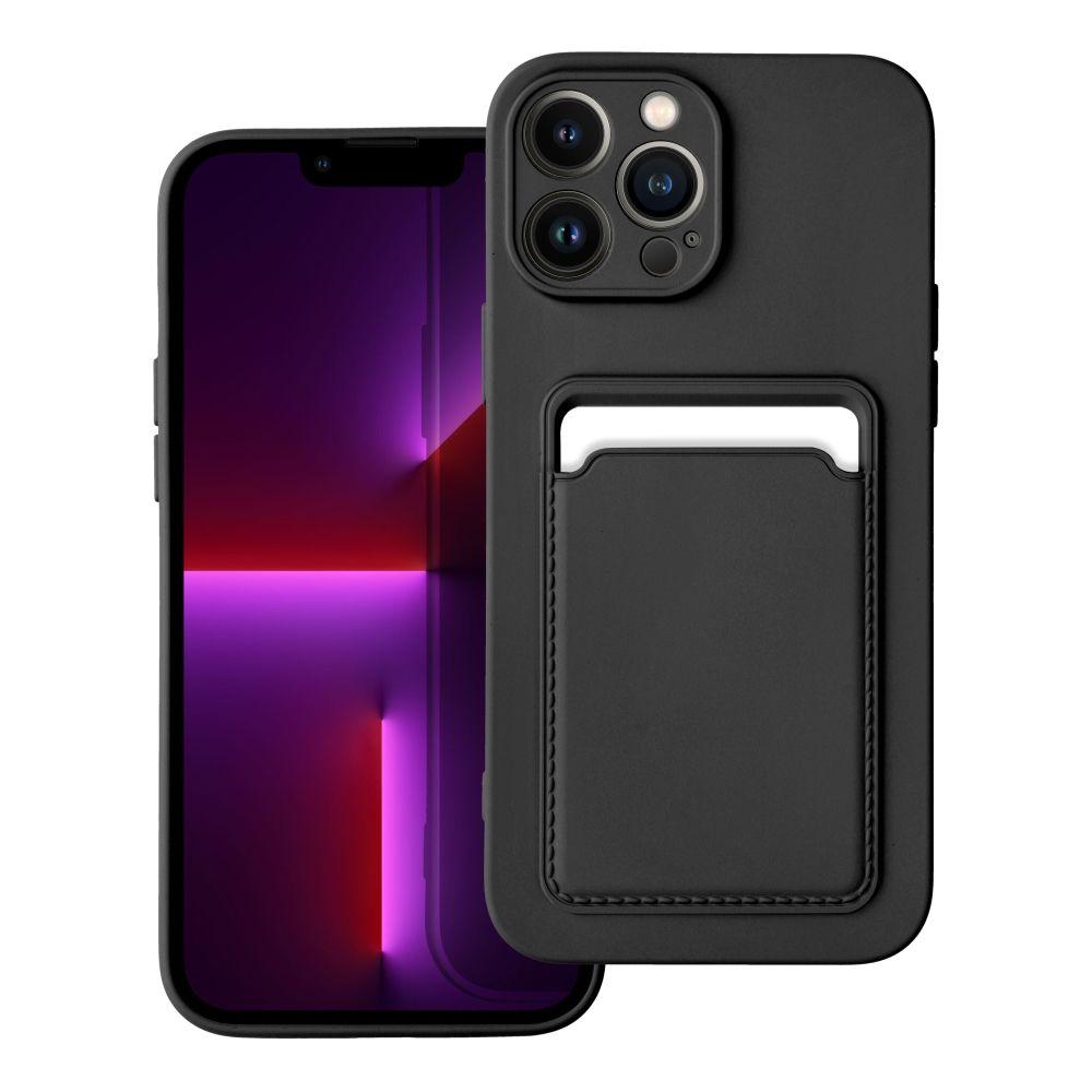 Forcell Iphone 13 Pro Max Kompatible Hülle Mit Kreditkartenfach - Schwarz[nx]
