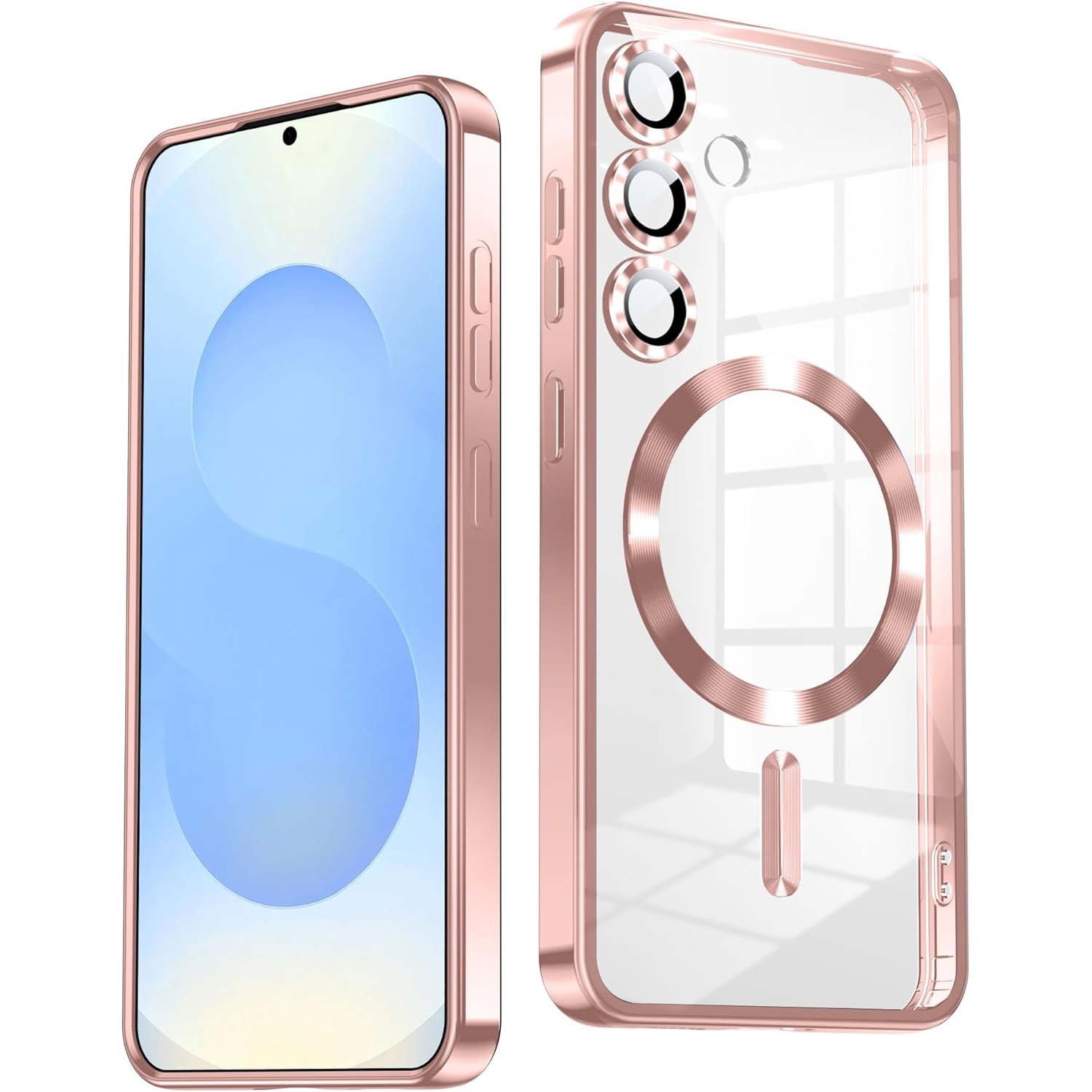 Schutzhülle Für Samsung S25 - Metallhülle Mit Magnetischer Kompatibilität, Schlankes Design - Lila[nx]