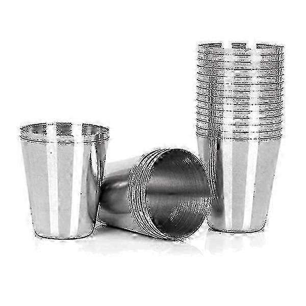15 Edelstahlbecher À 30 Ml (1 Oz), Ideal Für Whisky, Camping Und Reisen.