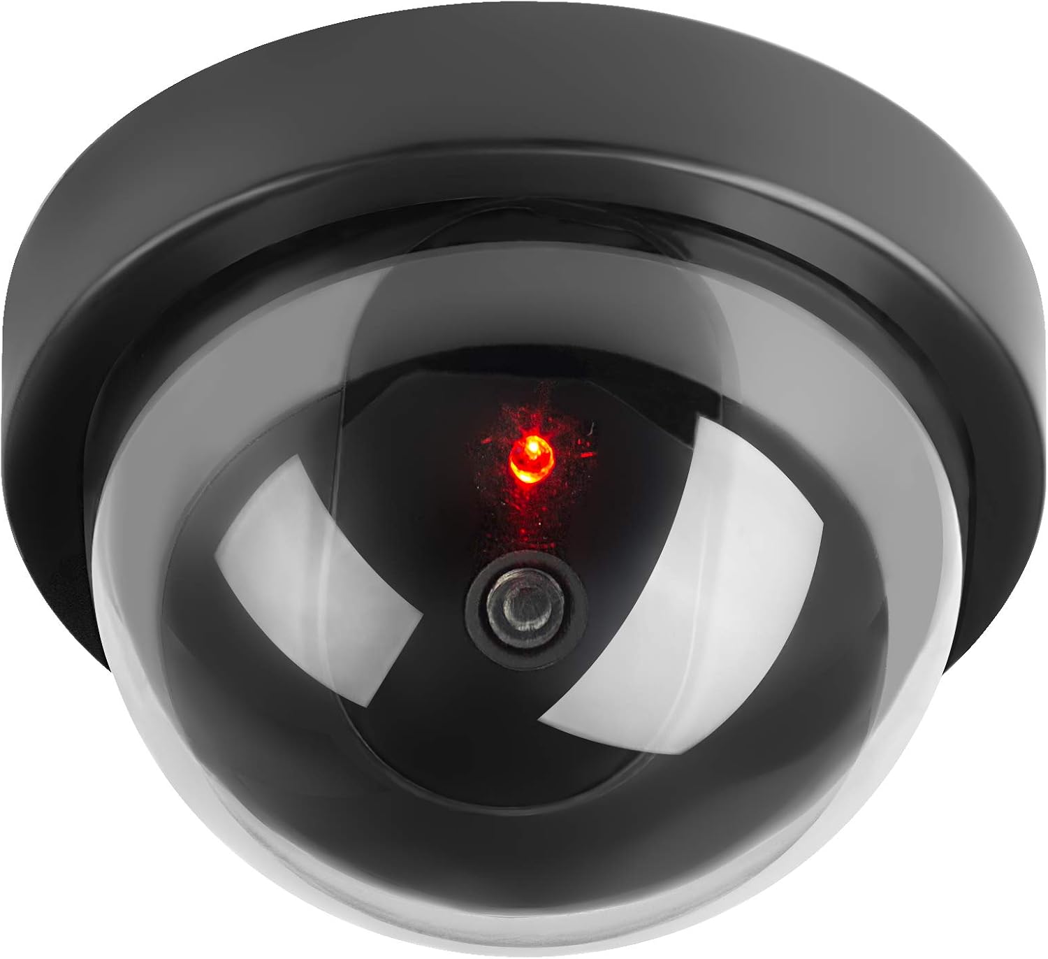 Attrappe Einer Überwachungskamera, Gefälschte Cctv-dome-sicherheitskamera Mit Led-blitz Für Unternehmen, Geschäfte, Privathaushalte, Innen- Und Außenbereich, 1 Stück [nx]