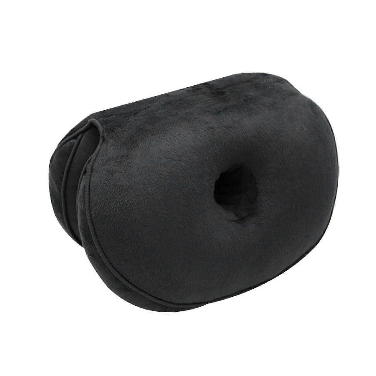 Komfort-doppelkissen Mit Höhenverstellung, Geeignet Zur Haltungskorrektur, Schwarze Schaumstoff-hüftstütze, Ideal Für Büro Und Auto (qyslv)