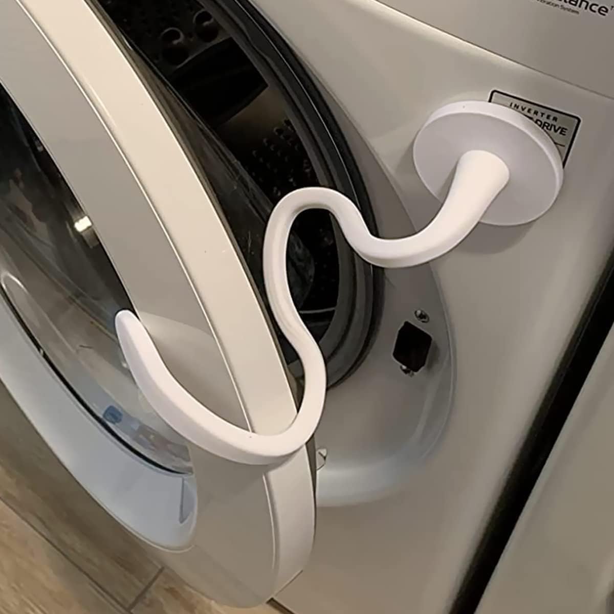 Türhalterung Für Waschmaschinen, Flexible Magnetische Silikonhalterung, Kompatibel Mit Universellen Frontlader-waschmaschinen (weiß)
